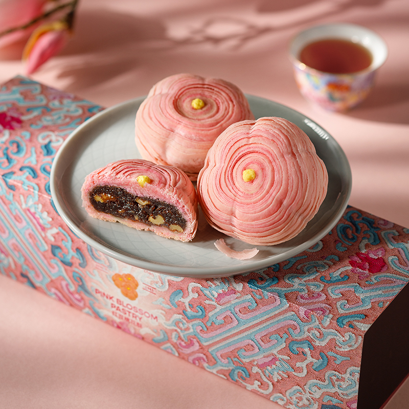 Pink Blossom Pastry <br/> 红豆桃花酥